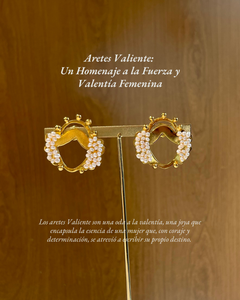 Aretes Valiente perlados