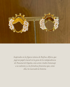 Aretes Valiente perlados