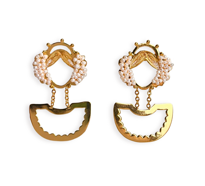 Aretes Heredera empollerada