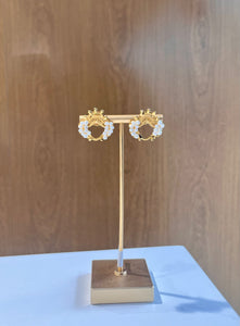 Aretes Heredera botón.