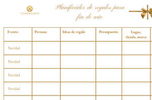 Planificador de compras para el fin de año
