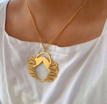Cargar imagen en el visor de la galería, Collar Heredera XL con plata, con perlas.
