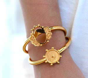 Pulsera Cuff Heredera empollerada