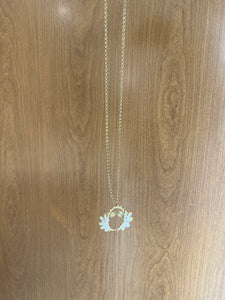 Collar Heredera XL con plata, con perlas.