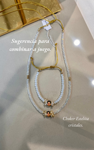 Pulsera Estelita de cristales Empollerada.