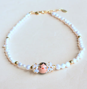 Collar Estela Perlado singular
